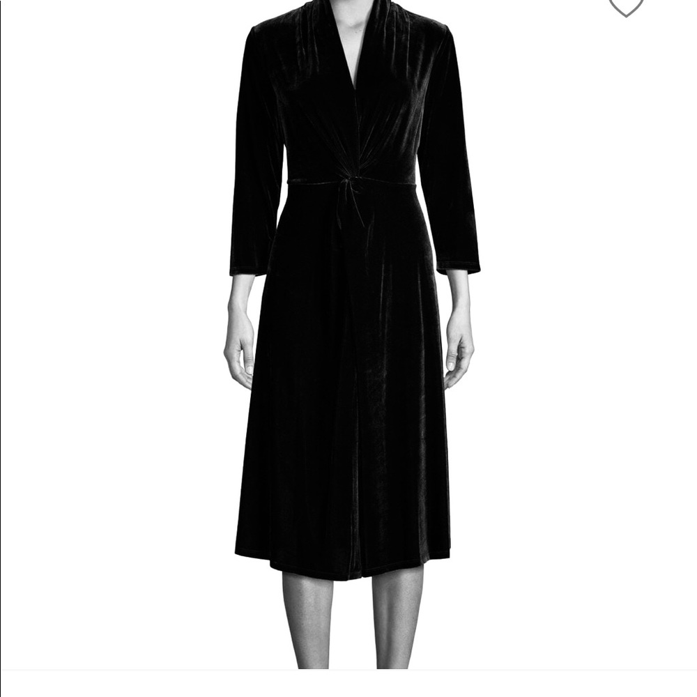 NWT Donna Karen Jersey Black Dress